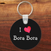 Porte-clés I Love Bora Bora (Recto)