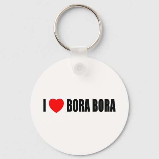 Porte-clés I Love Bora Bora (Recto)