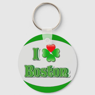 Porte-clés i Love Boston - Clover