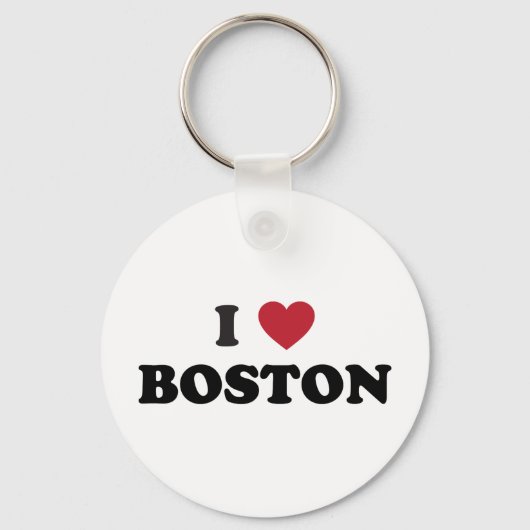 Porte-clés I Love Boston Massachusetts (Recto)