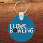 Porte-clés I Love Bowling Porte - clé (Recto)