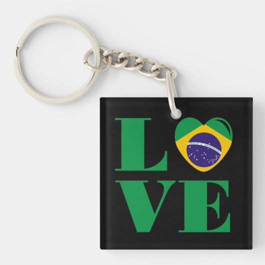 Porte-clés I love Brazil (Devant)