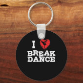 Porte-clés I Love Breakdance et hip-hop (Recto)