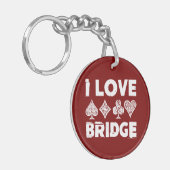 Porte-clés I Love Bridge Card Game Player (Devant gauche)