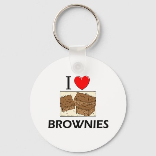 Porte-clés I Love Brownies (Recto)