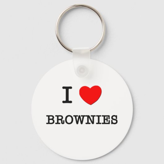 Porte-clés I Love BROWNIES ( nourriture ) (Recto)