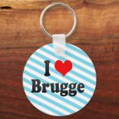 Porte-clés I Love Brugge, Belgique (Recto)
