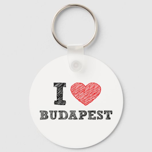 Porte-clés I Love Budapest (Recto)