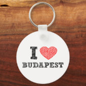 Porte-clés I Love Budapest (Recto)
