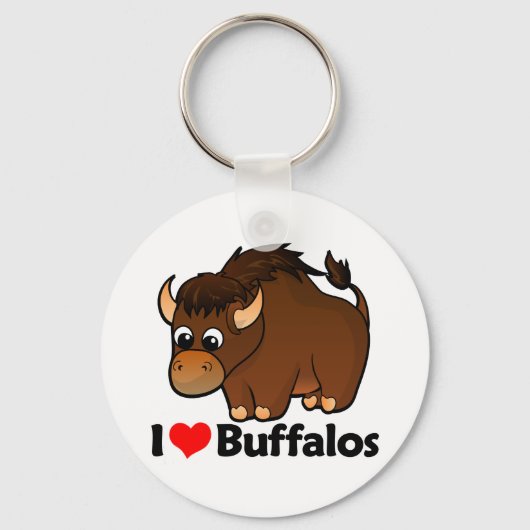 Porte-clés I Love Buffalos (Recto)