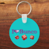 Porte-clés I Love Bunco avec Red Dice (Recto)