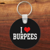 Porte-clés I Love Burpees, Fitness (Verso)