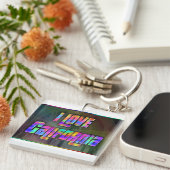 Porte-clés I LOVE California Bright Future Porte - clé (Devant Droit)