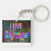 Porte-clés I LOVE California Bright Future Porte - clé (Dos)