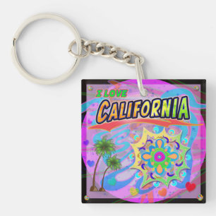 Porte-clés I LOVE California True Progress Porte - clé