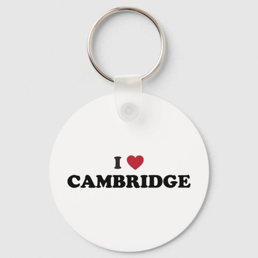 Porte-clés I Love Cambridge Massachusetts (Recto)