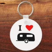 Porte-clés I Love Camping (Recto)