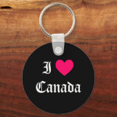 Porte-clés I Love Canada (Recto)