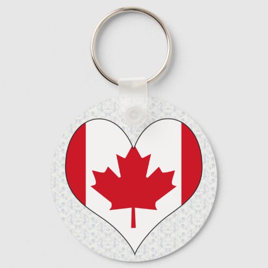 Porte-clés I Love Canada (Recto)