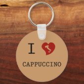Porte-clés I Love Cappuccino Vintage (Recto)