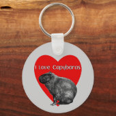 Porte-clés I Love Capybaras Porte - clé (Recto)