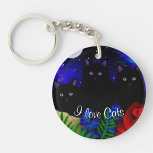 Porte-clés "I Love Cats"