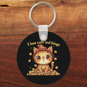 Porte-clés I Love Cats and Bingo Perfect Combo Bingo Love