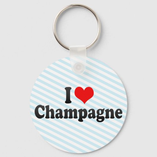 Porte-clés I Love Champagne (Recto)