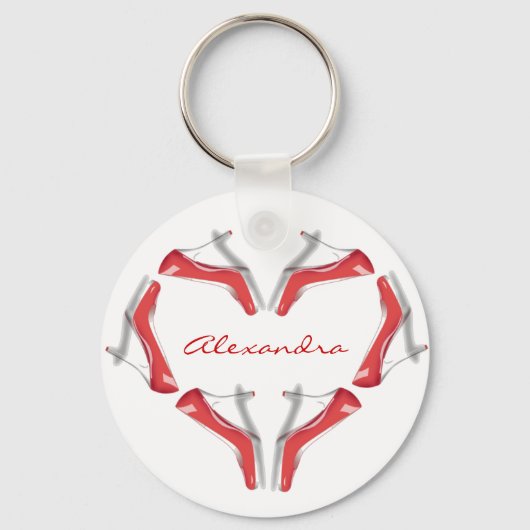 Porte-clés I Love Chaussures Talons Coeur Porte - clés person (Recto)