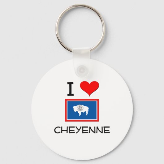 Porte-clés I Love Cheyenne Wyoming (Recto)