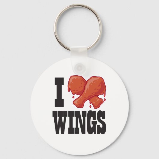 Porte-clés I Love Chicken Wings (Recto)