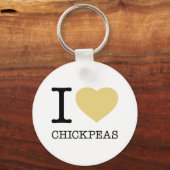 PORTE-CLÉS I LOVE CHICKPEAS (Recto)