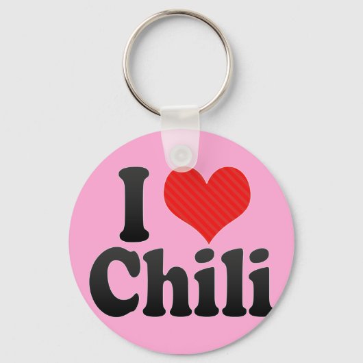 Porte-clés I Love Chili (Recto)