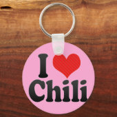 Porte-clés I Love Chili (Recto)