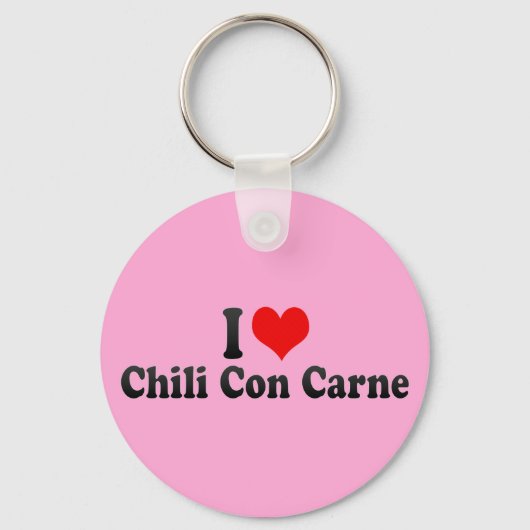 Porte-clés I Love Chili Con Carne (Recto)