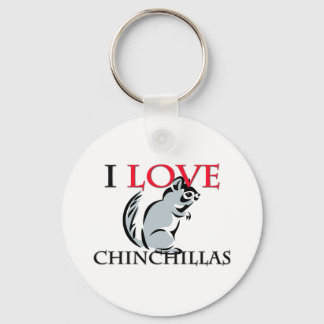 Porte-clés I Love Chinchillas