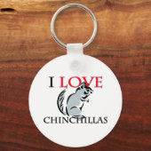 Porte-clés I Love Chinchillas (Recto)