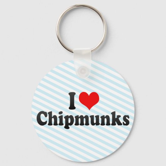 Porte-clés I Love Chipmunks (Recto)