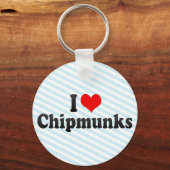 Porte-clés I Love Chipmunks (Recto)
