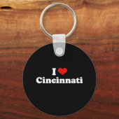 Porte-clés I Love Cincinnati Tshirt blanc (Recto)