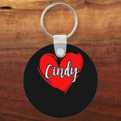 Porte-clés I Love CINDY (Recto)