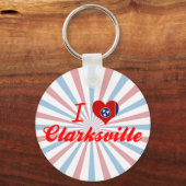 Porte-clés I Love Clarksville, Tennessee (Recto)