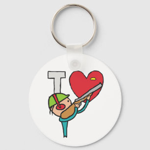 Porte-clés I Love Clay Pigeon Tir