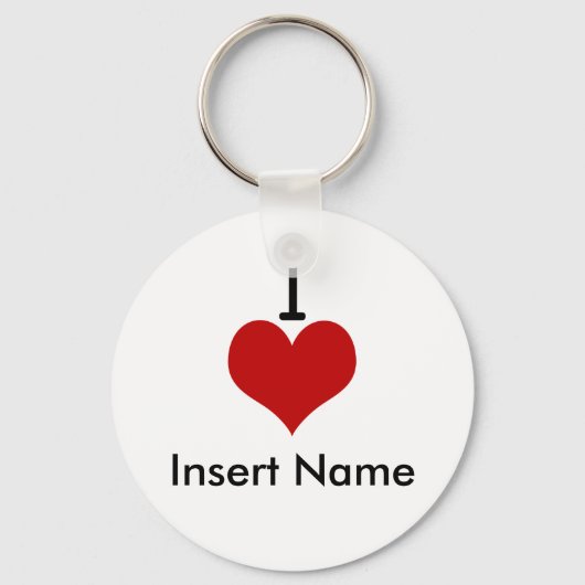 Porte-clés I Love (coeur) (Recto)