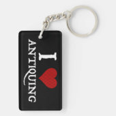 Porte-clés I Love (Coeur) Antiquité (Dos)