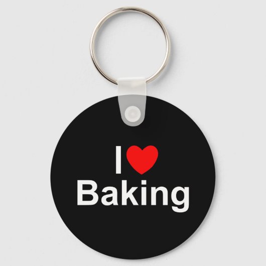 Porte-clés I Love (Coeur) Baking (Recto)