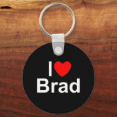 Porte-clés I Love (Coeur) Brad (Recto)