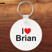 Porte-clés I Love (Coeur) Brian (Recto)