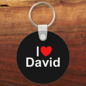 Porte-clés I Love (Coeur) David (Recto)