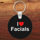 Porte-clés I Love (Coeur) Facials (Recto)